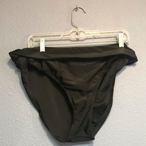 Donate 2/24 Swim suit bottoms roll top XL NWOT
